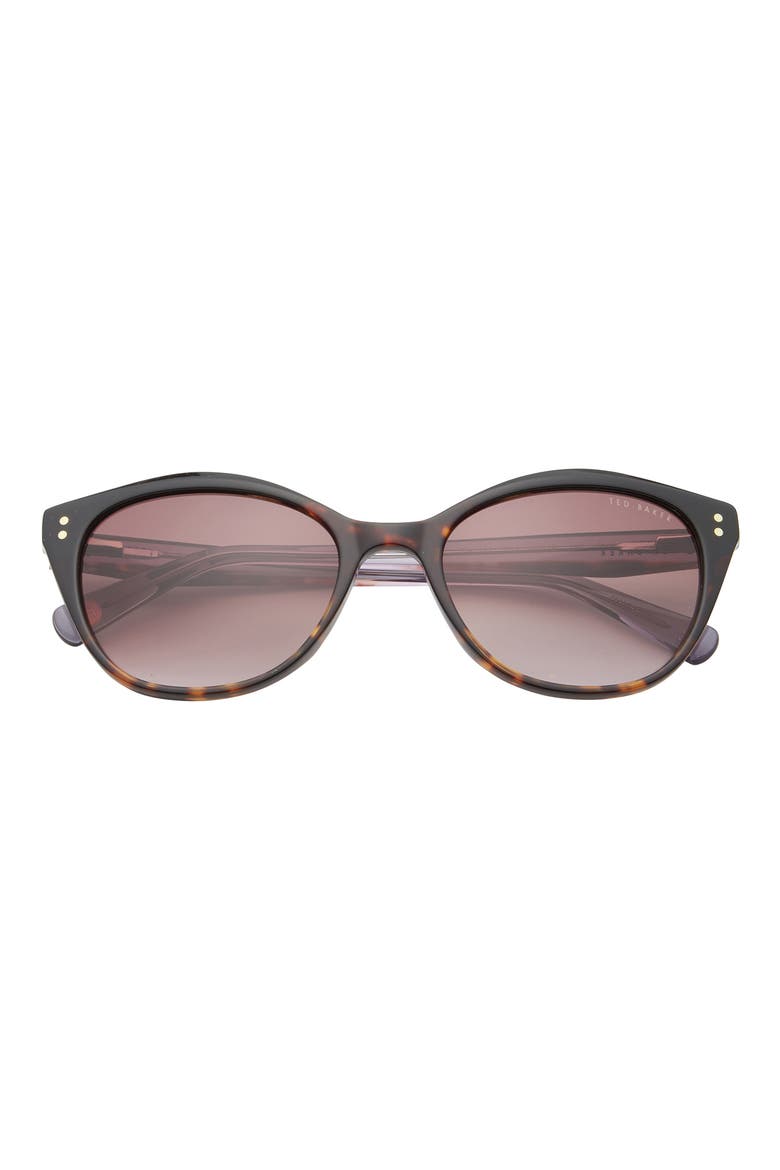 54mm Polarized Cat Eye Sunglasses, Main, color, TORTOISE
