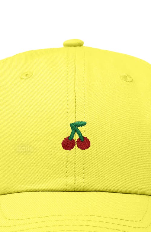 Dalix Lil Cherry Dad Cap In Yellow