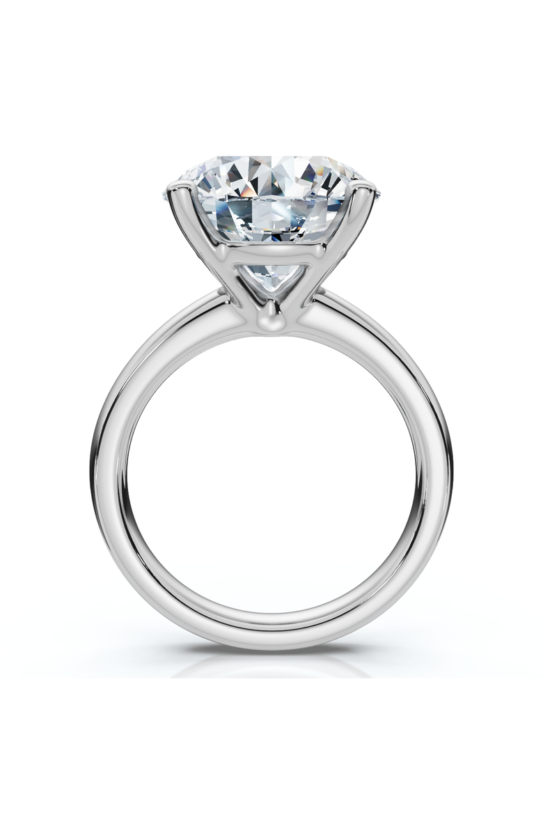 Certified 9Ct Aurora Solitaire Diamond Engagement Ring Lab Grown, Alternate, color, Platinum