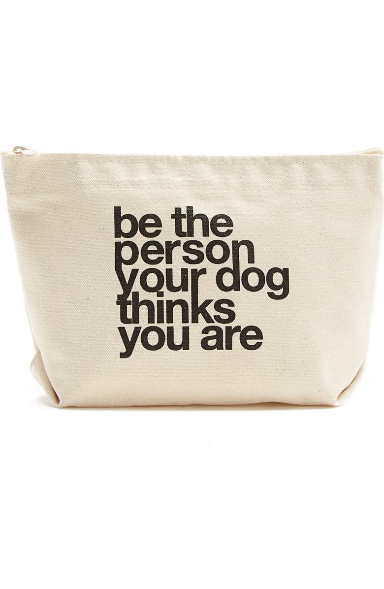 Dogeared 'The Lil' Zip' Print Pouch, Main, color,