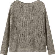 MANGO Luli Jersey Open Stitch Sweater