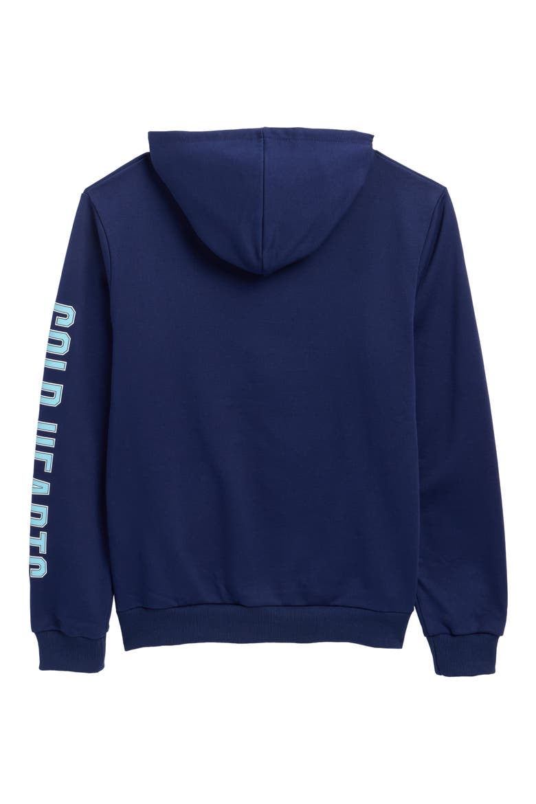 Kids' Cold Heart Full Zip Graphic Hoodie, Alternate, color, BLUE