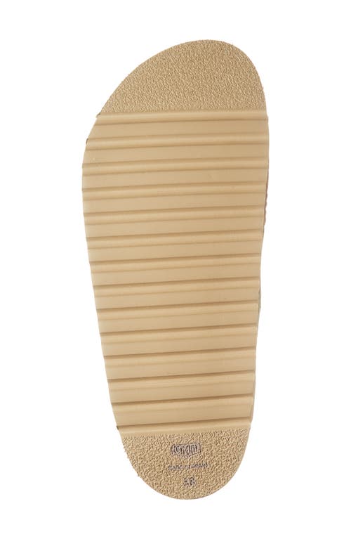 On Foot Seattle Platform Sandal In Beige/blanco