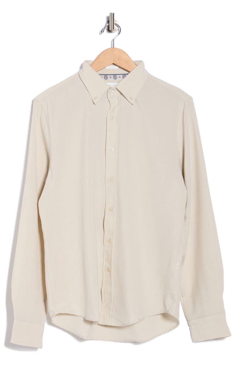 DENIM AND FLOWER Long Sleeve Button-Down Shirt, Main, color,