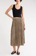 NORDSTROM RACK Chiffon Pleated Midi Skirt