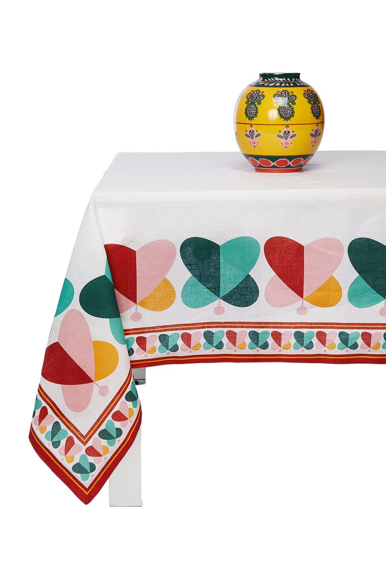 Medium Tablecloth (180X280) Farfalle Ring Multicolor, Alternate, color, Farfalle Ring Multicolor