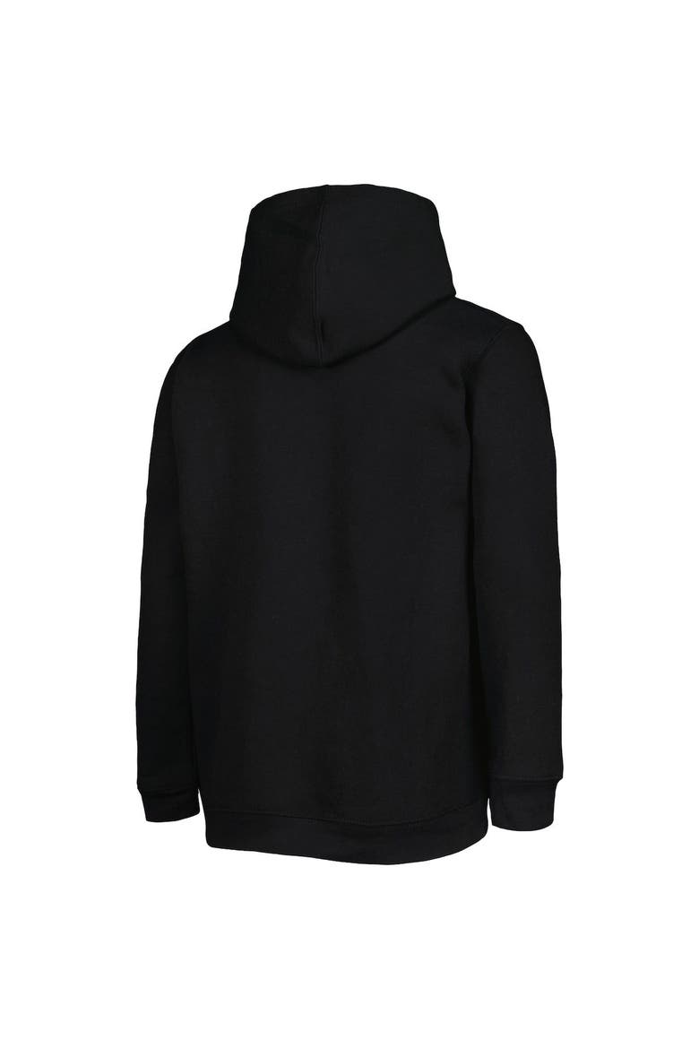 Youth Black/Heather Gray Las Vegas Raiders Double Up Pullover Hoodie & Pants Set, Alternate, color, Black