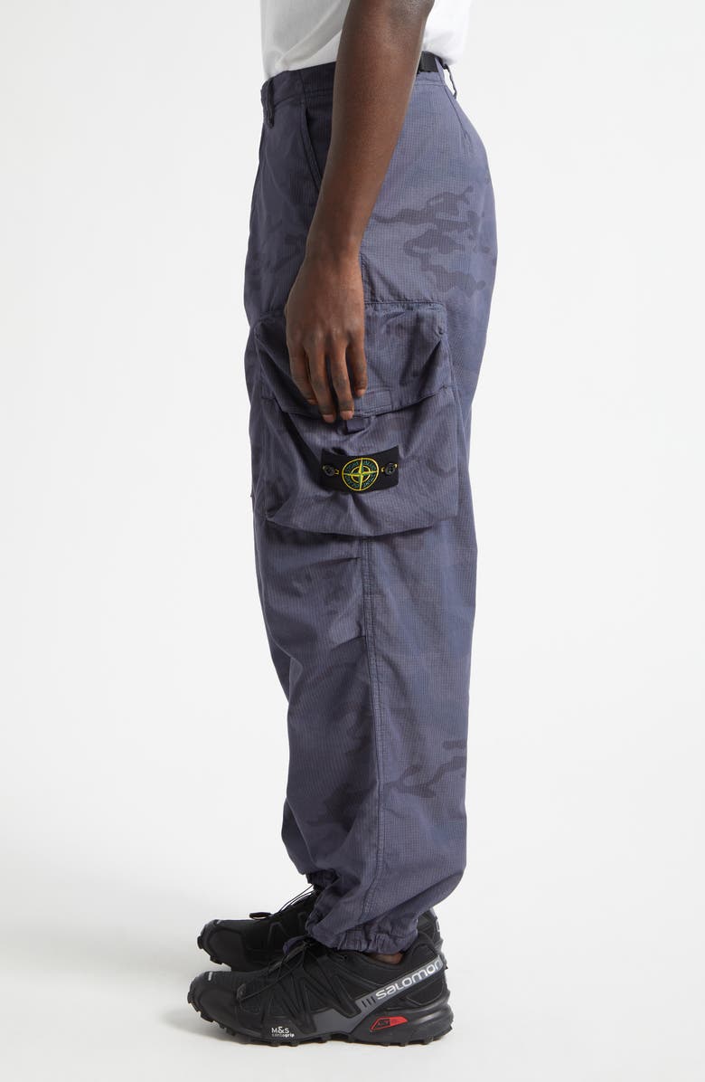 Stone Island Camo Trousers, Alternate, color, Blue Grey