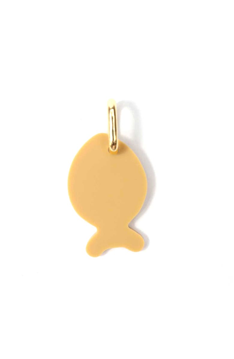 By Lilla Fish Jewelry Charm, Main, color, Yellow