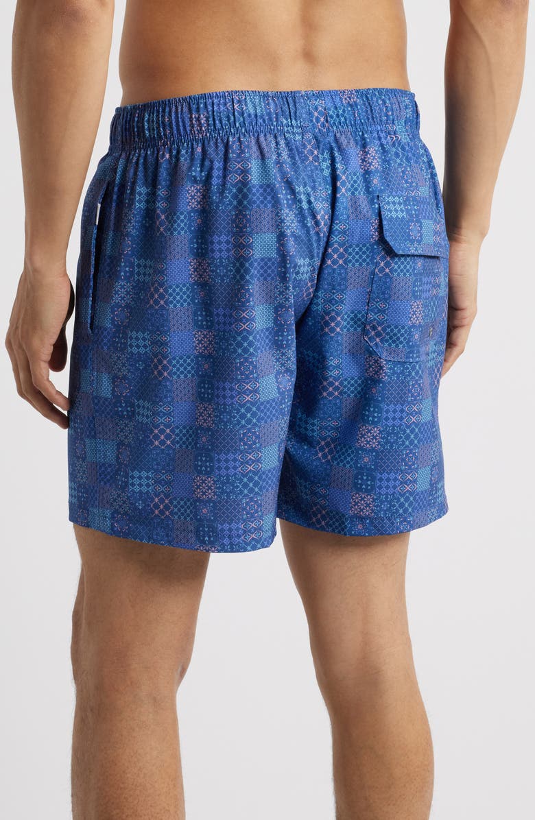 Vintage Summer Volley Swim Trunks, Alternate, color, Navy