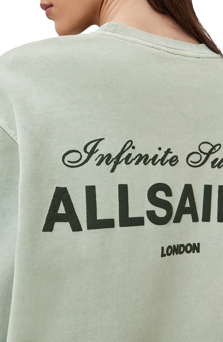 AllSaints Soleil Etta Cotton Graphic Sweatshirt, Alternate, color, 