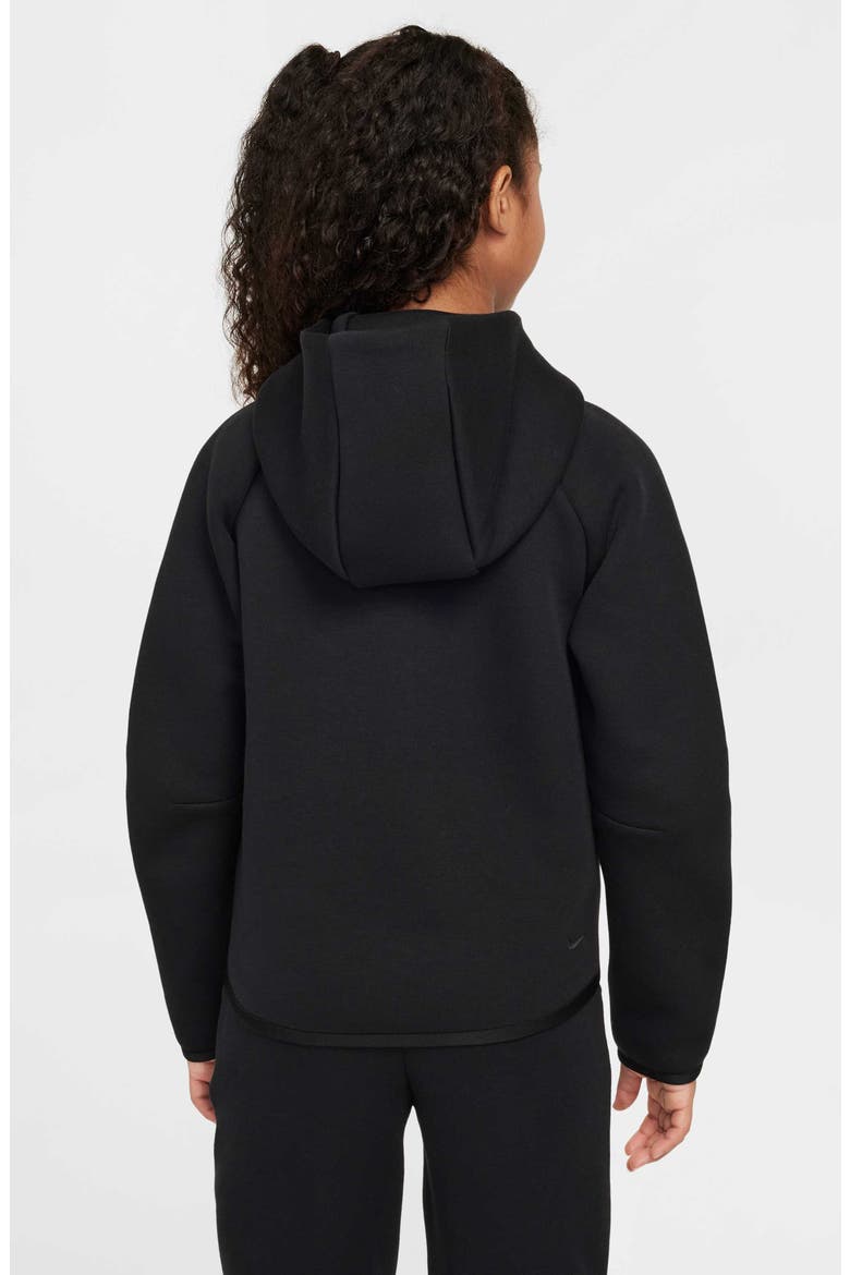 Kids' Tech Fleece Full Zip Hoodie, Alternate, color, BLACK/ BLACK/ BLACK/ BLACK