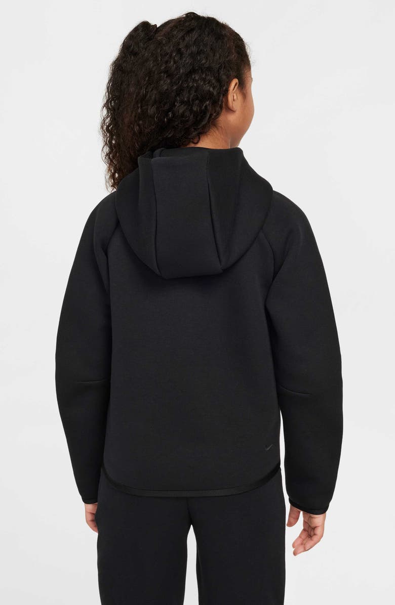 Nike Kids' Tech Fleece Full Zip Hoodie, Alternate, color, Black/ Black/ Black/ Black