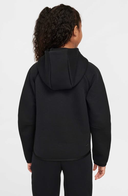 Nike Kids' Tech Fleece Full Zip Hoodie In Black