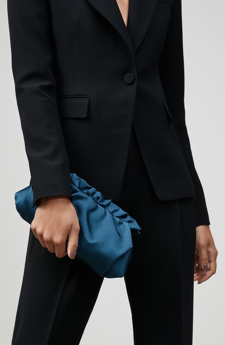 Lafayette 148 New York Satin Pochette Clutch, Alternate, color,