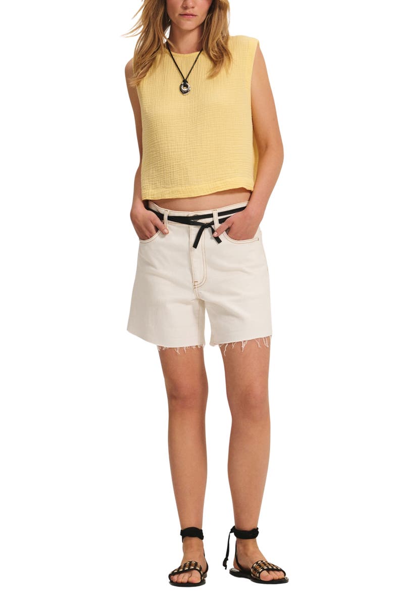 Milney Cotton Gauze Top, Alternate, color, BUTTER YELLOW