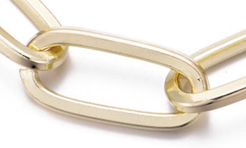 Adornia Chunky Paper Clip Chain Bracelet In Gold