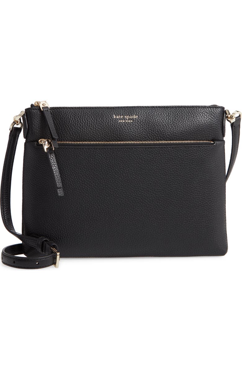 Kate Spade New York medium polly leather crossbody bag, Main, color,