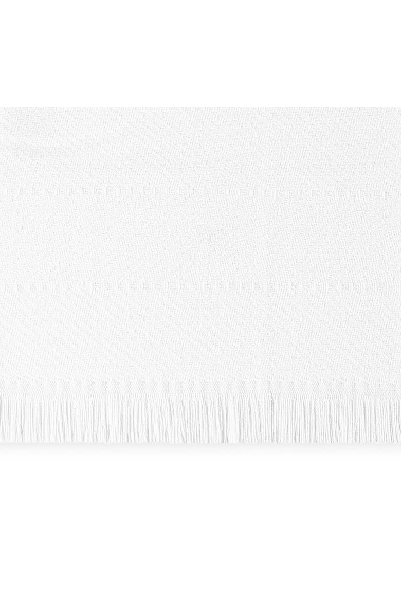 Matouk Leo Fringed Throw Blanket, Alternate, color,