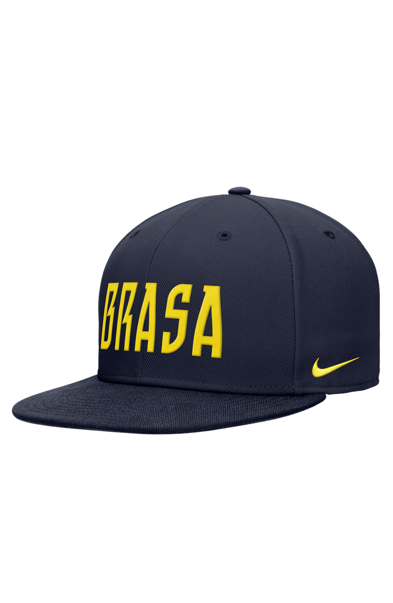 Nike Men's Nike  Navy Brazil National Team 2025 Pro Snapback Hat, Main, color, Navy