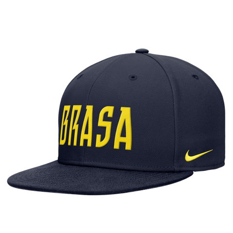 Men's Nike  Navy Brazil National Team 2025 Pro Snapback Hat