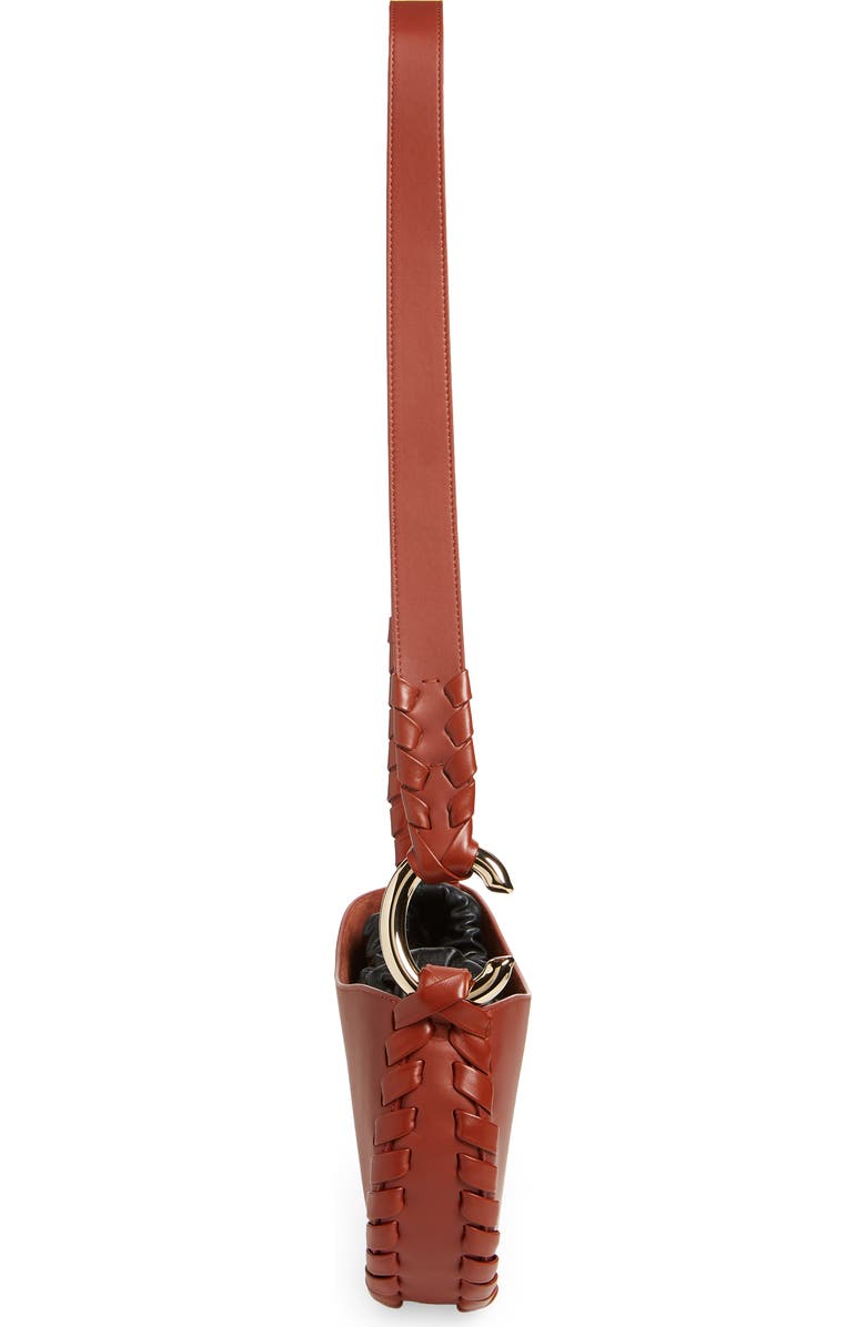 Chloé Small Mate Leather Hobo, Alternate, color, Sepia Brown