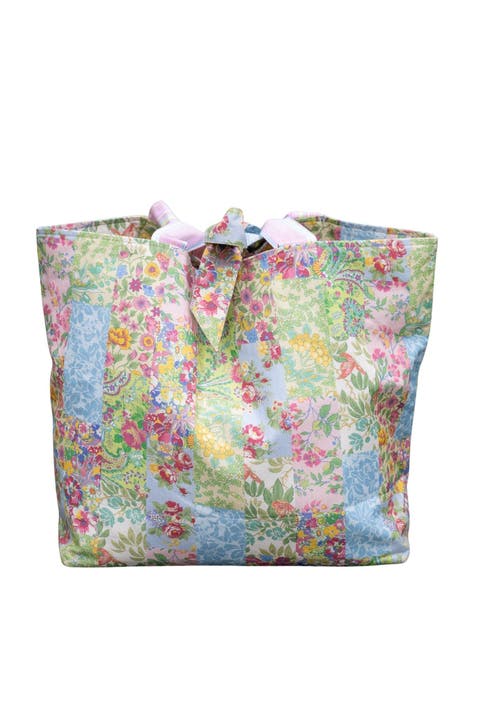 Garden Collage Patchwork Market Tote Bag