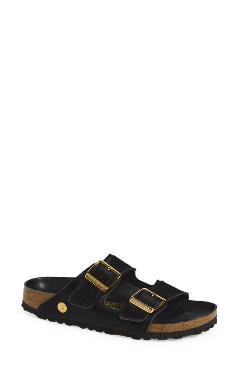 Arizona Genuine Calf Hair Slide Sandal