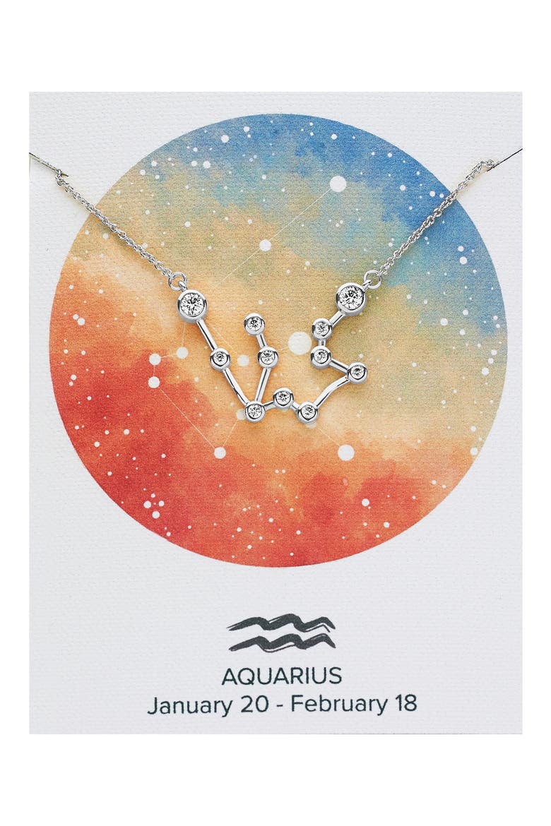 Constellation Necklace, Alternate, color, SILVER - AQUARIUS