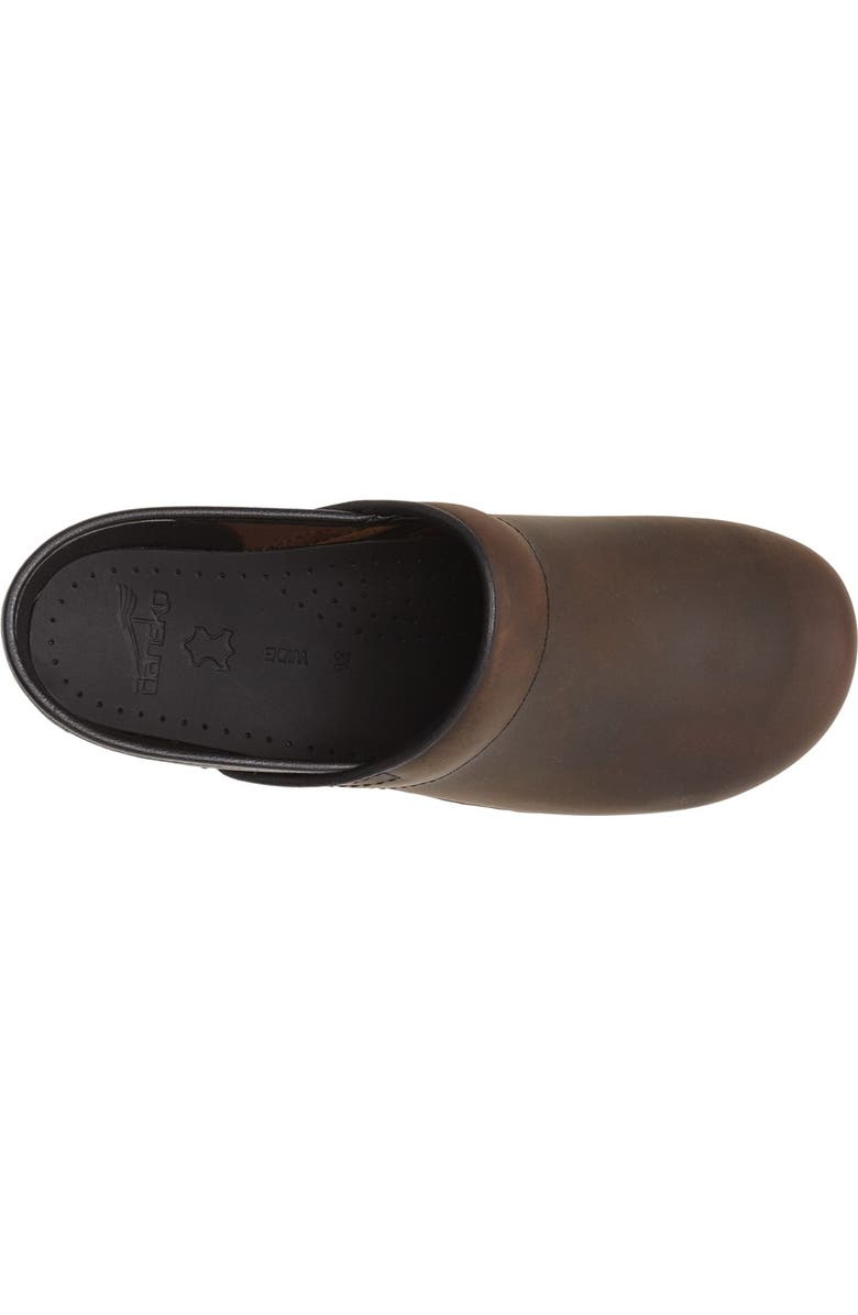 Dansko Pro Clog, Alternate, color, Antique Brown Oiled