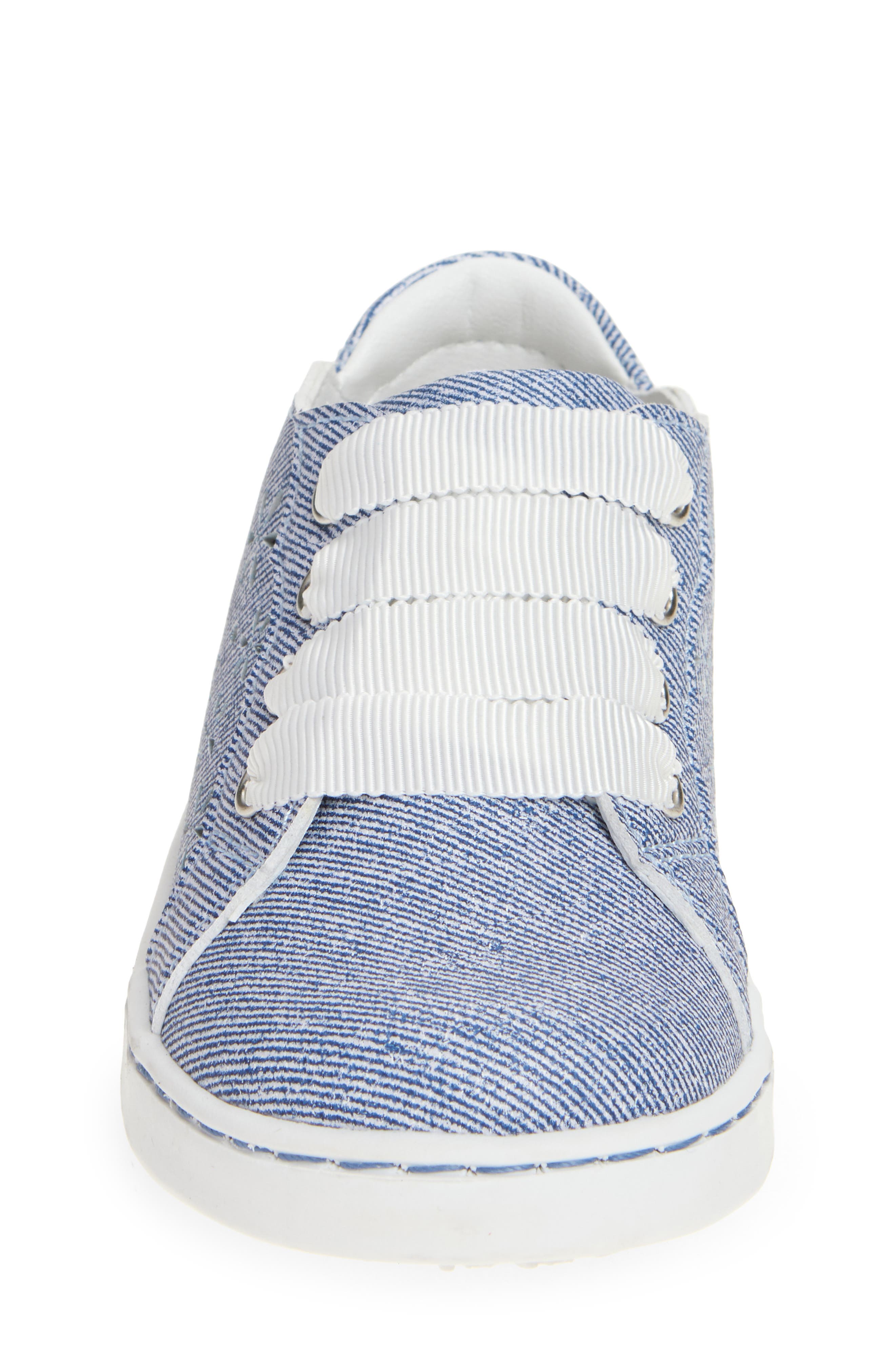 L
AMOUR Denise Cutout Sneaker, Alternate, color, Denim