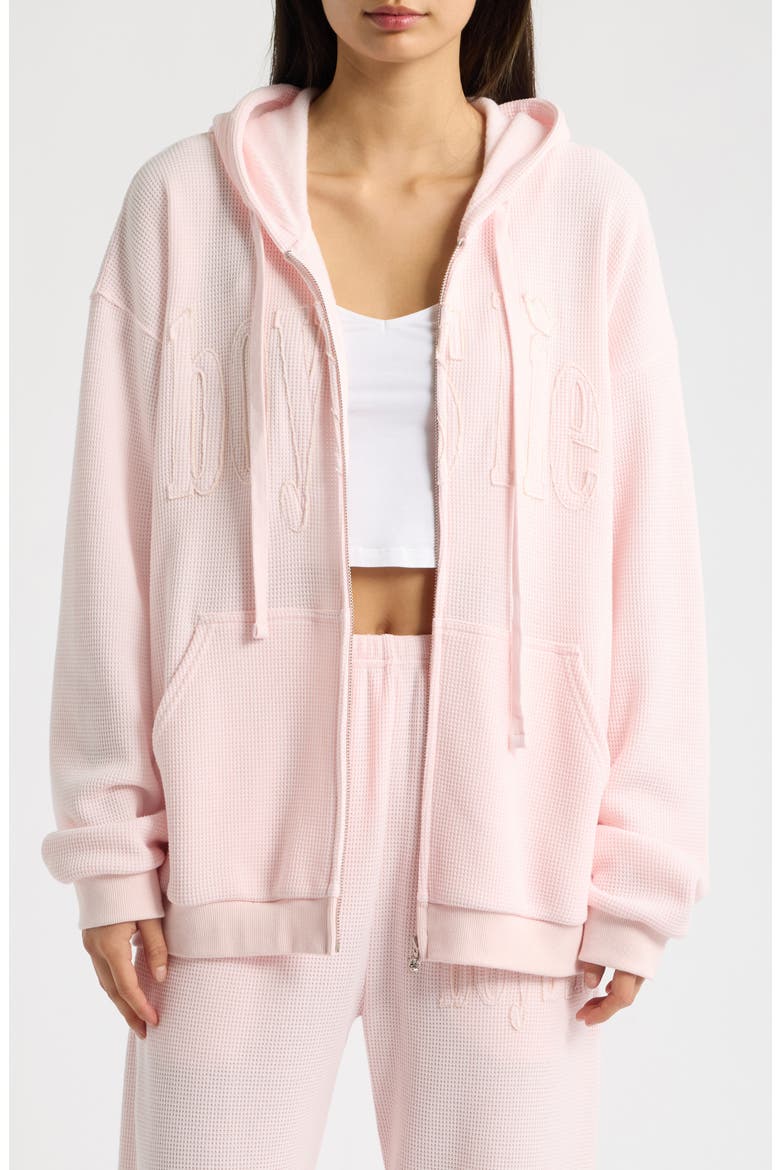 Cotton Candy Harley Full Zip Hoodie, Alternate, color, PALE PINK
