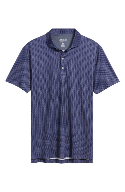 Johnnie-o Coupe Performance Jersey Polo In Blue