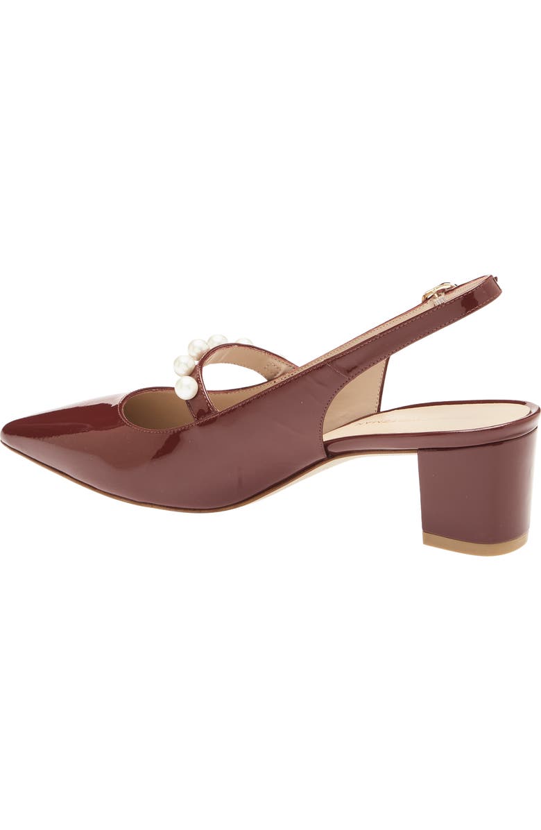Stuart Weitzman Pia Mary Jane Slingback Pump, Alternate, color, Burgundy