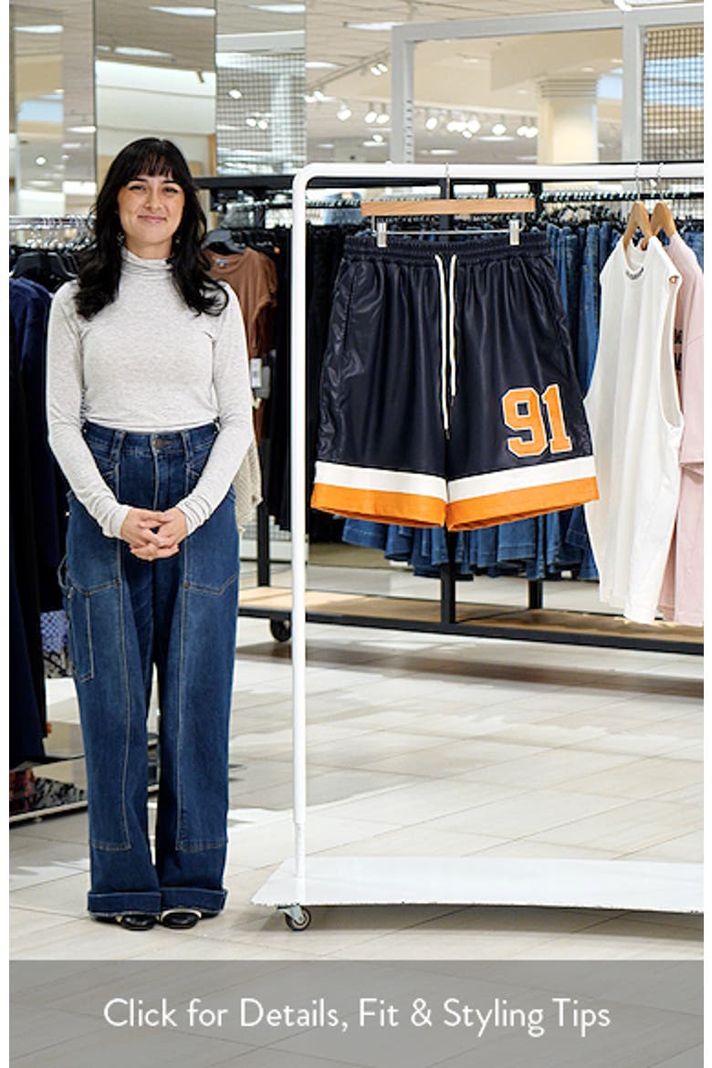 Stadium Perforated Faux Leather Shorts video
