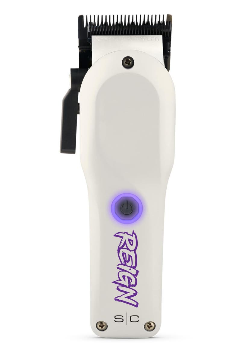 Reign Professional Cordless Hair Clipper, Main, color, White