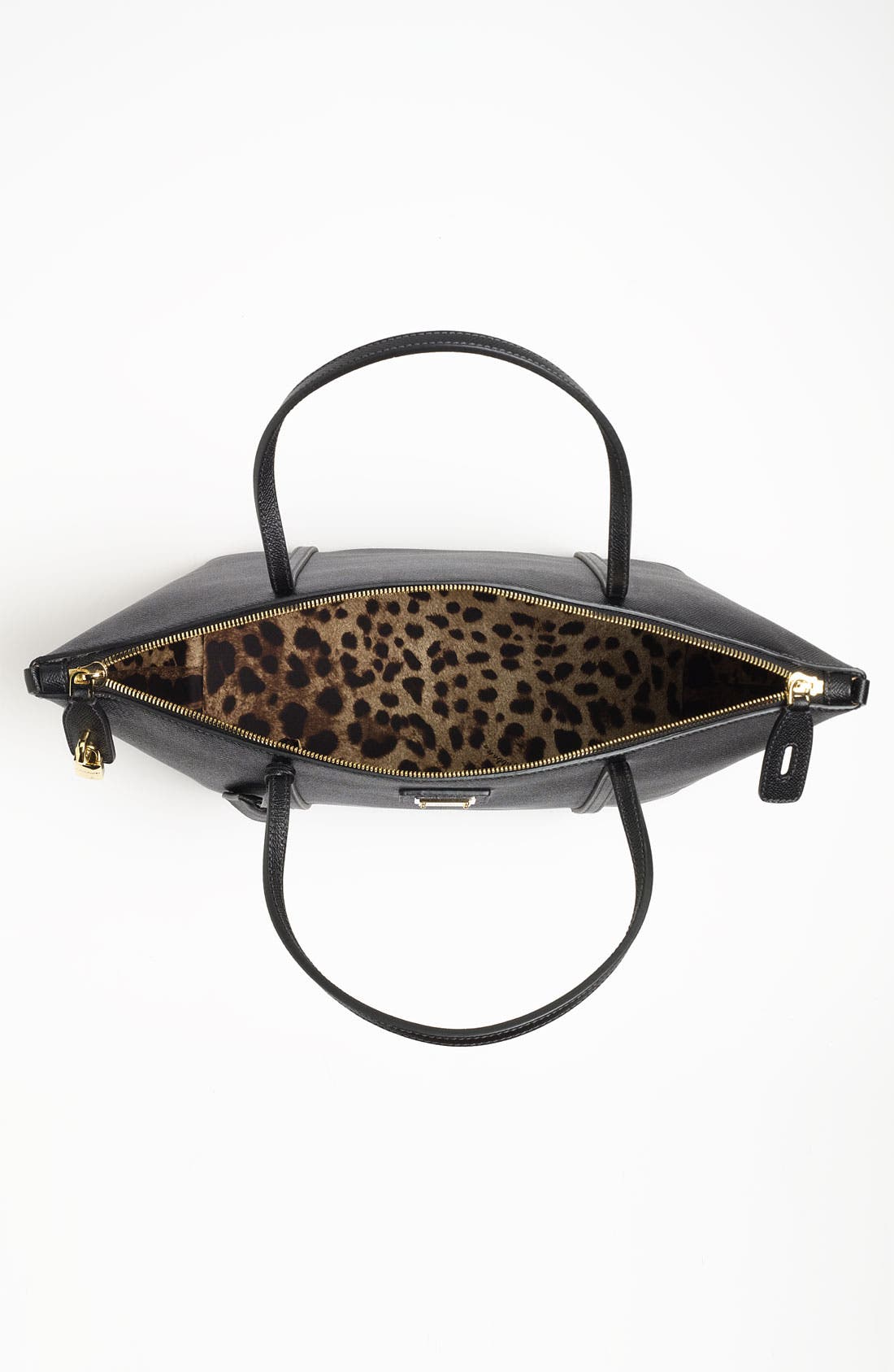 'Miss Escape - Classic' Leather Tote, Alternate, color, NERO
