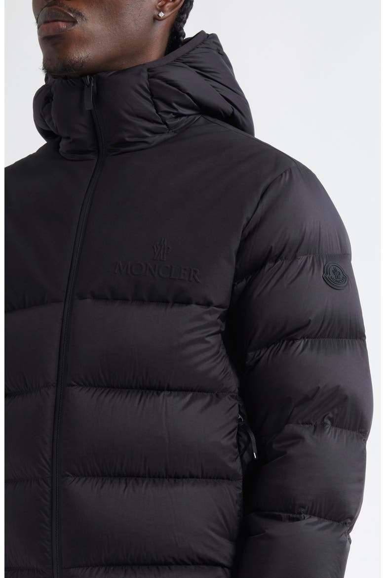 Veumont Hooded Down Puffer Jacket, Alternate, color, BLACK