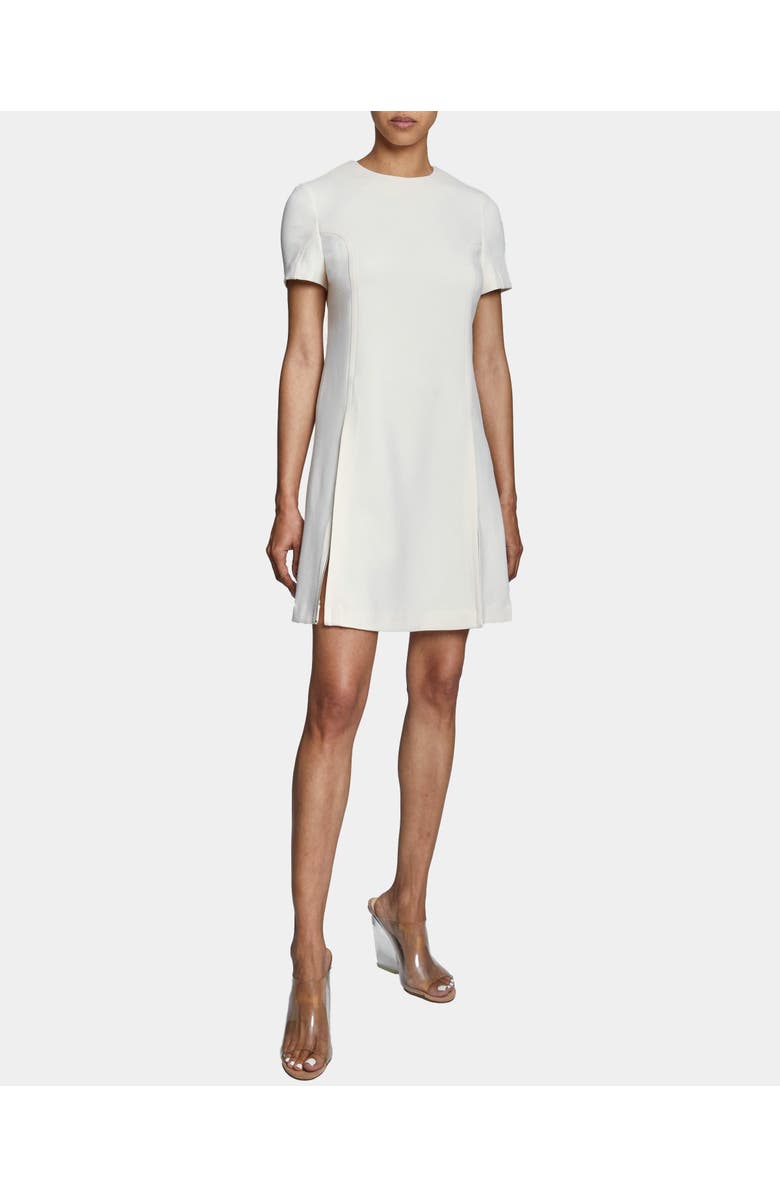 Santorelli KATE Shift Dress with Front Double Zipper Details, Main, color, Ivory