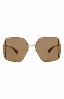 Gucci 65mm Square Sunglasses