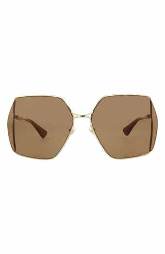 Gucci 65mm Square Sunglasses