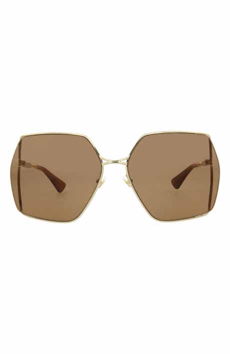 Gucci 65mm Square Sunglasses