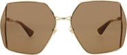 Gucci 65mm Square Sunglasses