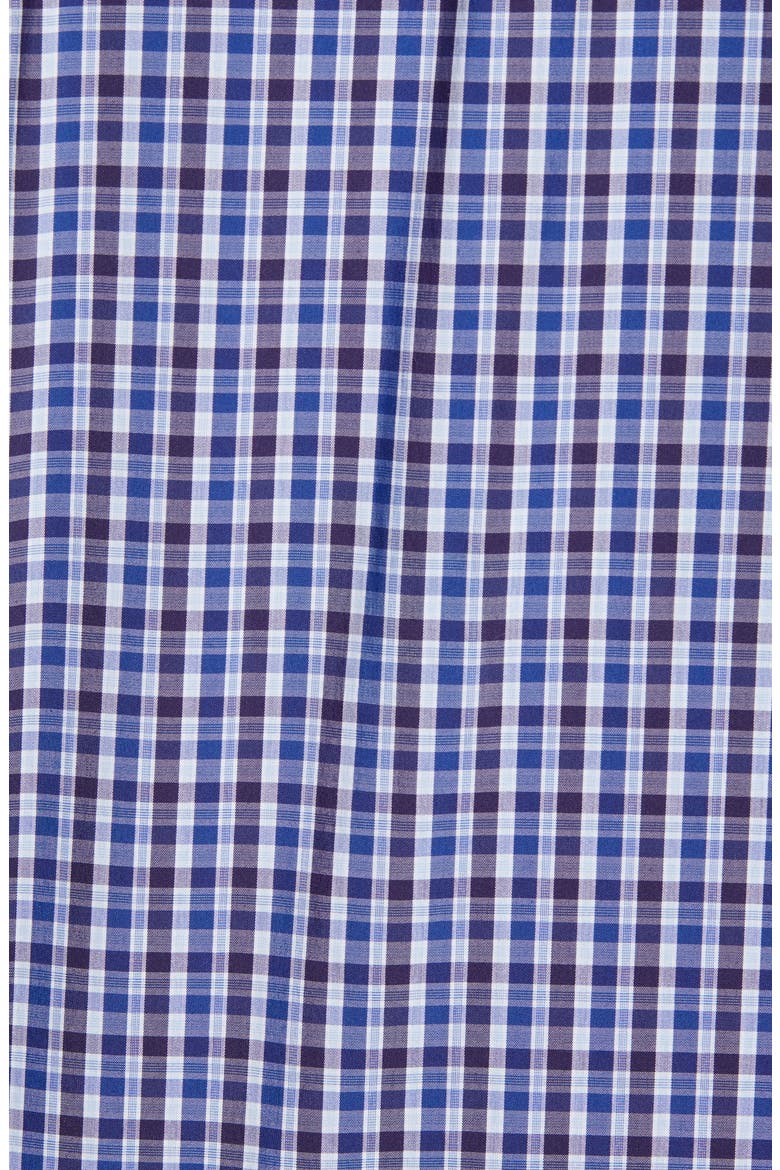 Classic Fit Check Button-Up Shirt, Alternate, color, BLUE