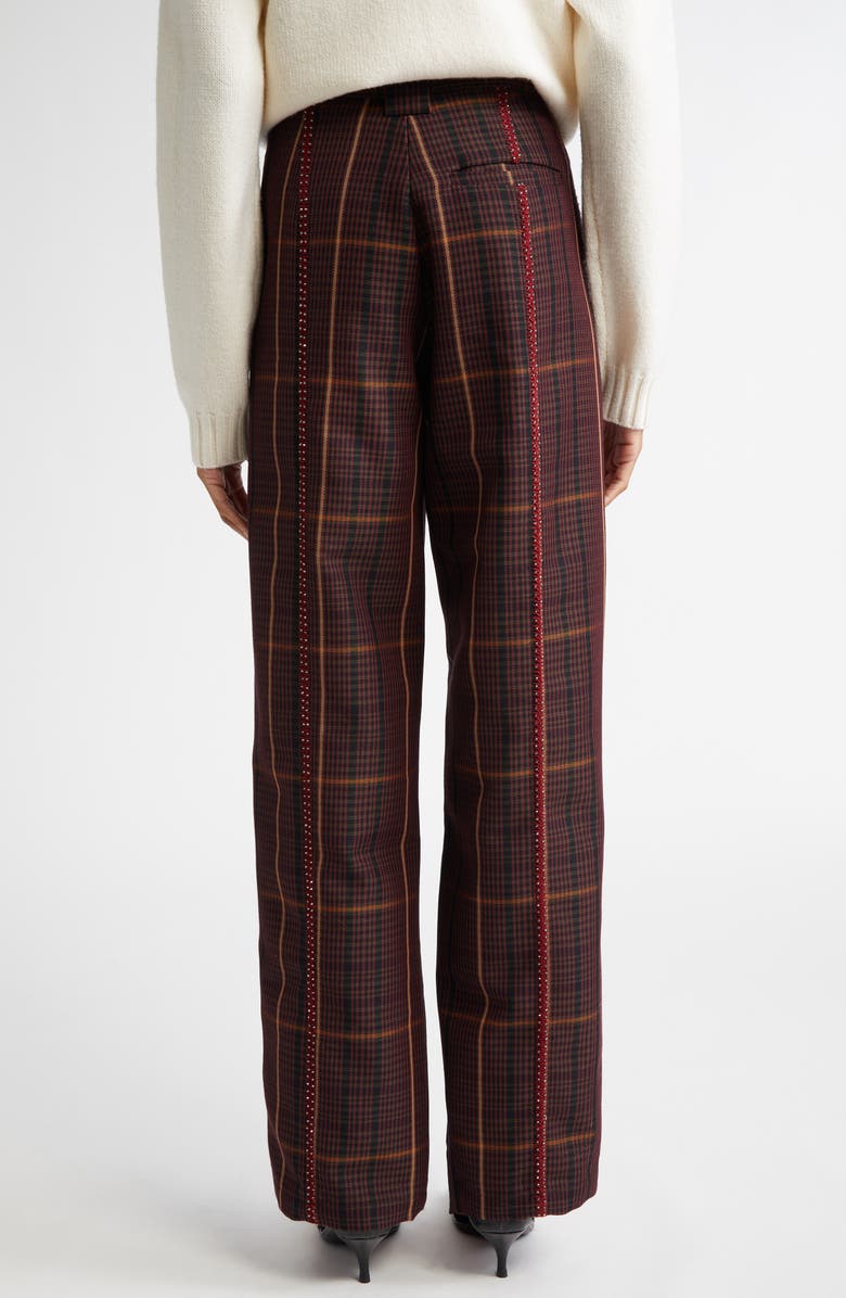 Diotima Thirds Straight Leg Trousers, Alternate, color, Maroon