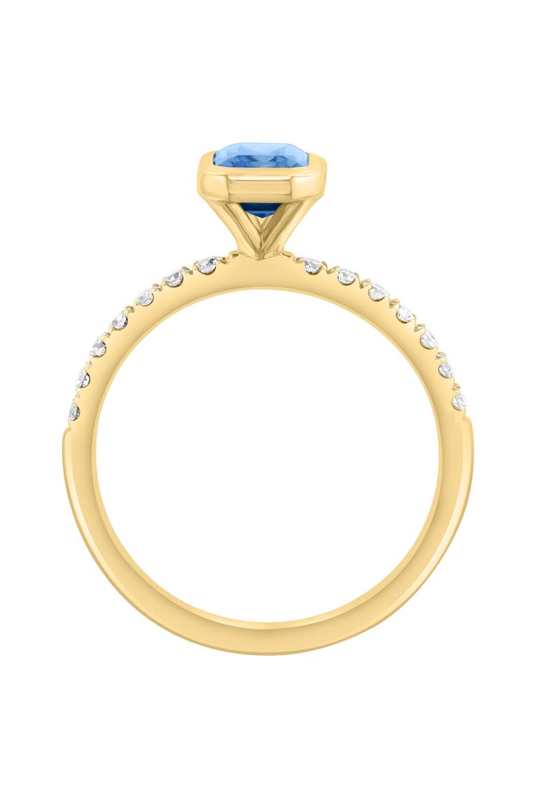 Blue Topaz & Diamond Ring, Alternate, color, BLUE