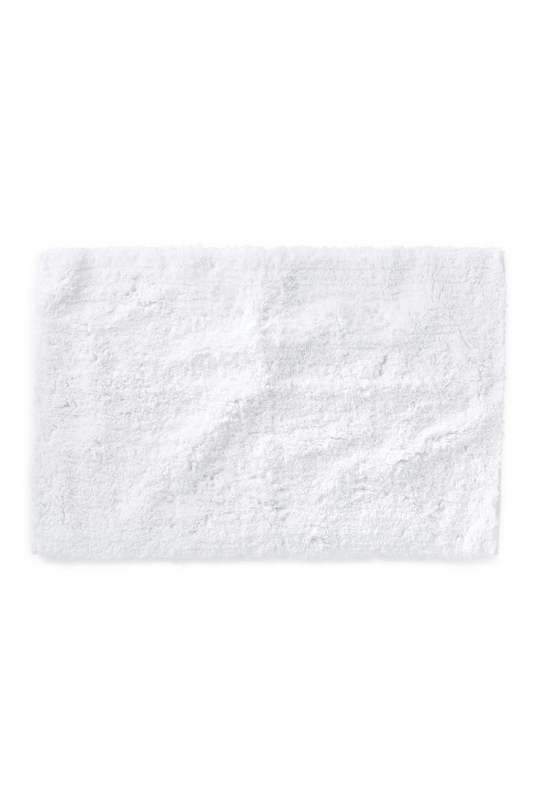 Organic Cotton Shag Bath Mat, Main, color, ALPINE WHITE