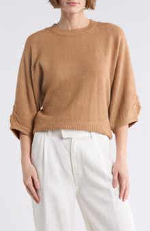 Democracy Seed Stitch Dolman Sweater