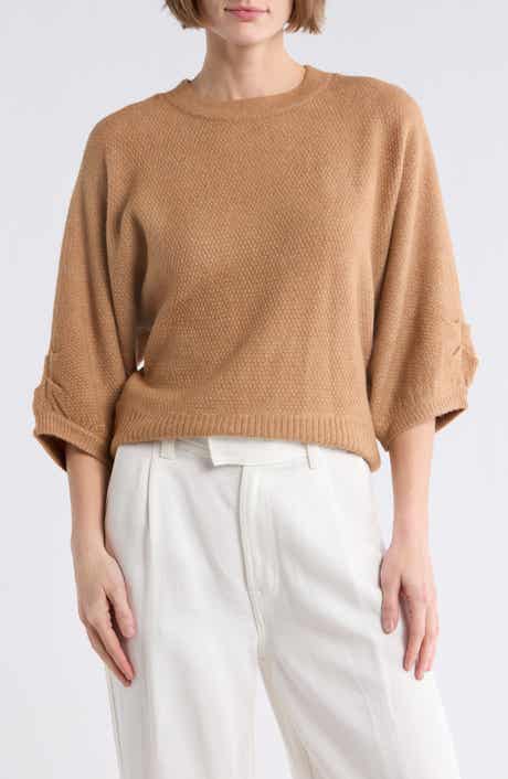 Democracy Seed Stitch Dolman Sweater