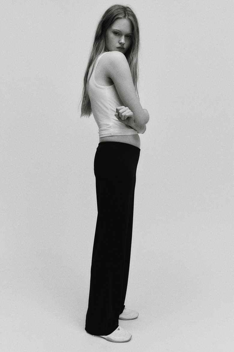 Jersey Pull-On Pants, Alternate, color, Black
